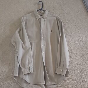 Men's Beige Polo Shirt
